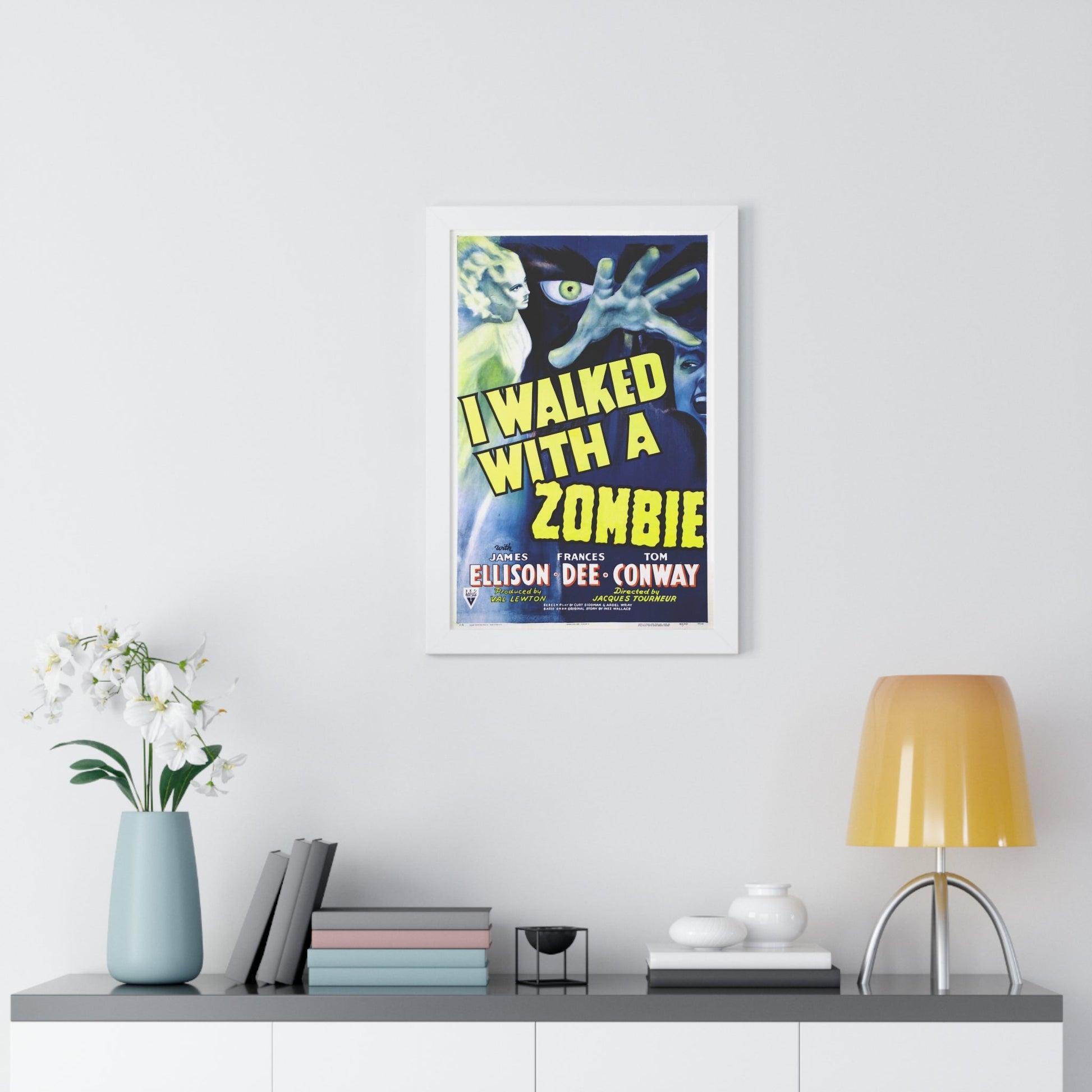 I WALKED WITH A ZOMBIE (2) 1943 - Framed Movie Poster-The Sticker Space