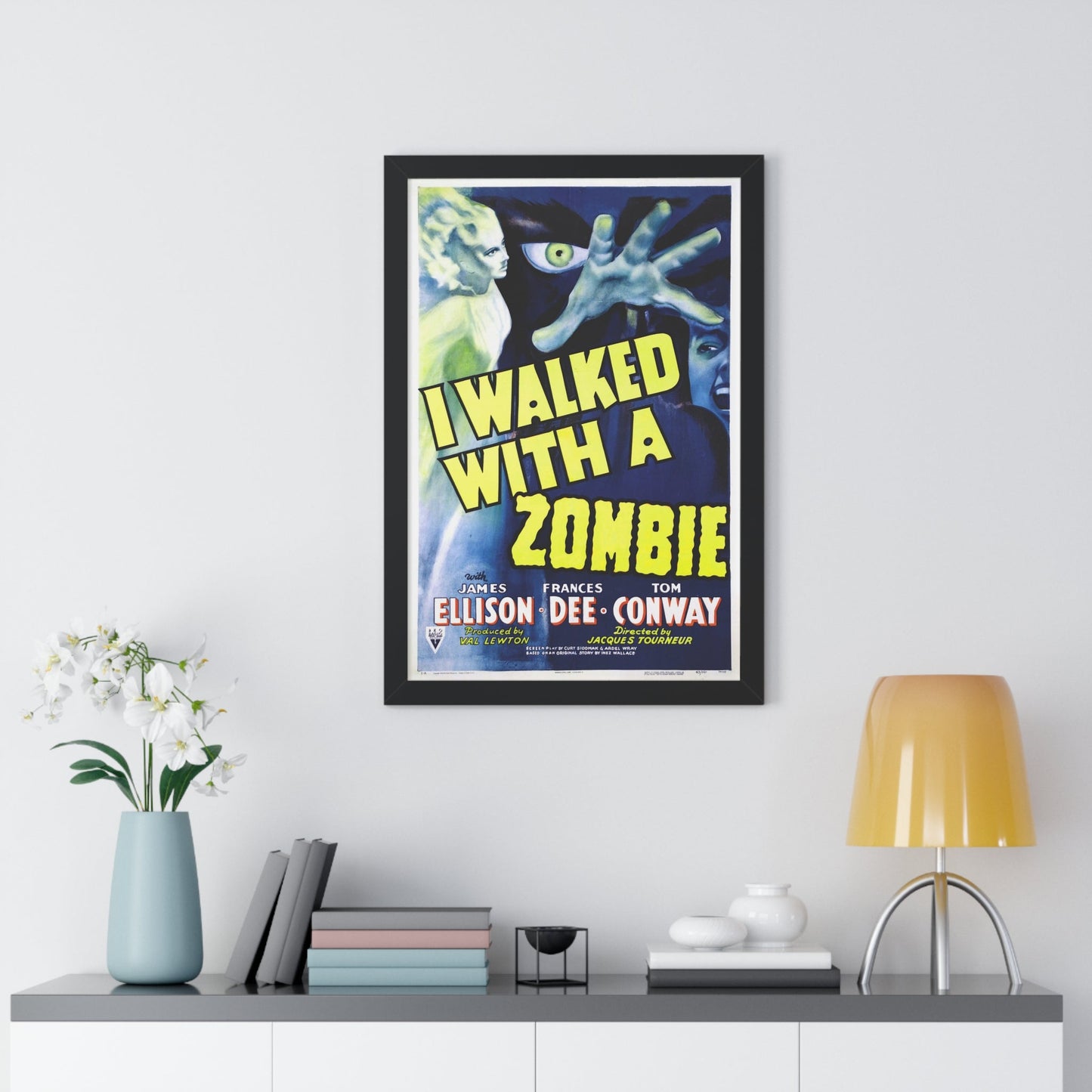 I WALKED WITH A ZOMBIE (2) 1943 - Framed Movie Poster-The Sticker Space