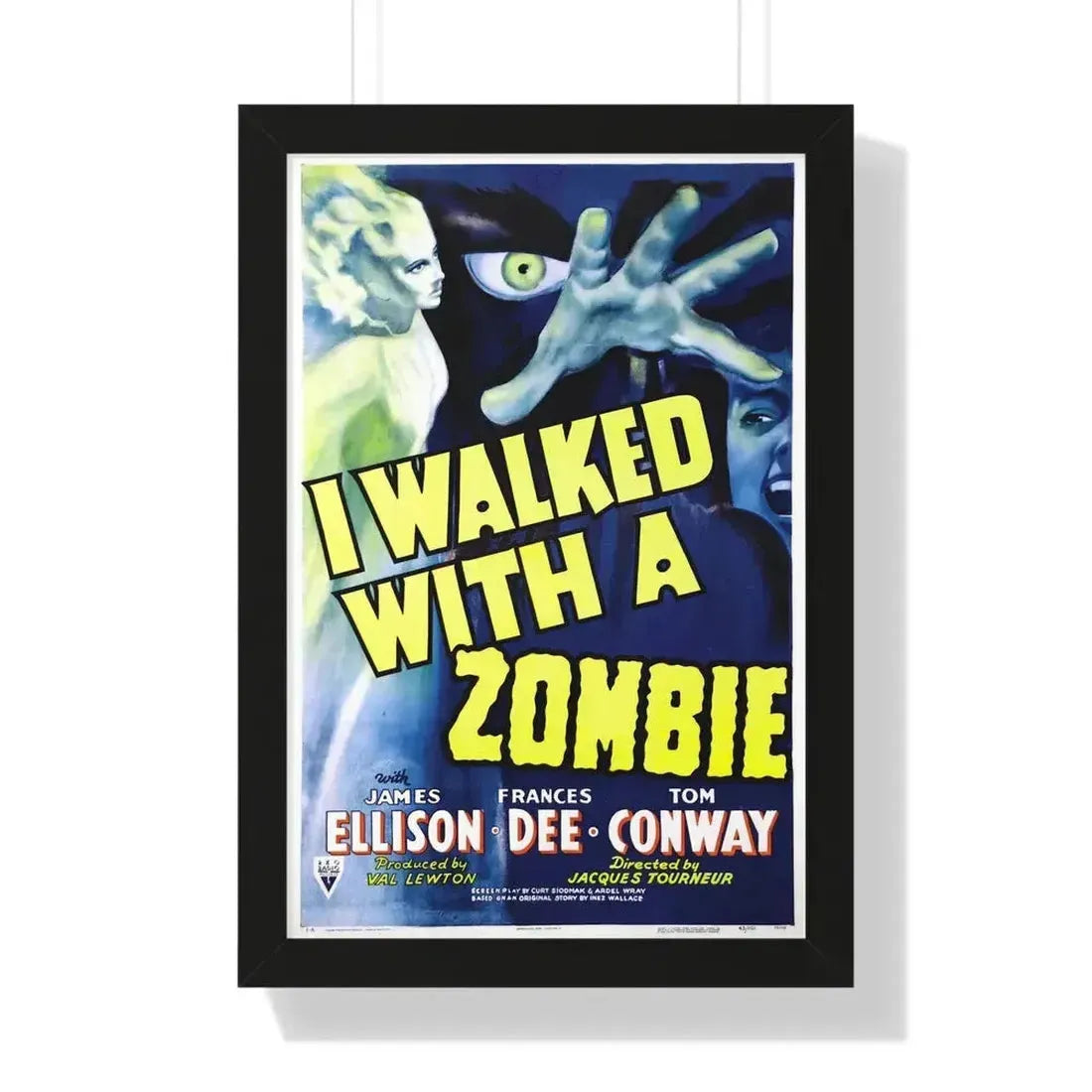 I WALKED WITH A ZOMBIE (2) 1943 - Framed Movie Poster - The Sticker Space
