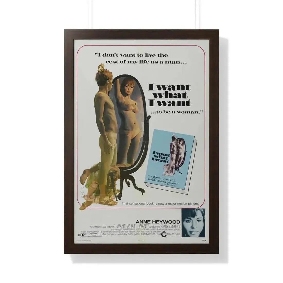 I WANT WHAT I WANT 1972 - Framed Movie Poster - The Sticker Space