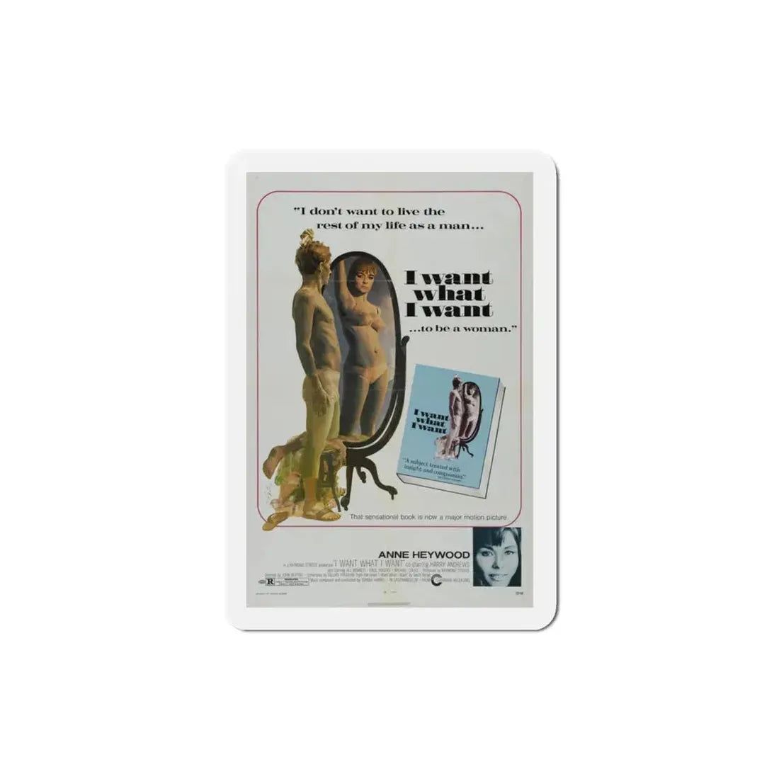 I Want What I Want 1972 Movie Poster Refrigerator Magnet 3 Inch - The Sticker Space