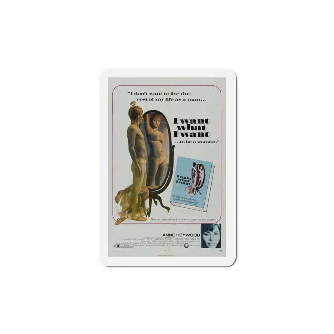 I Want What I Want 1972 Movie Poster Refrigerator Magnet 5 Inch - The Sticker Space