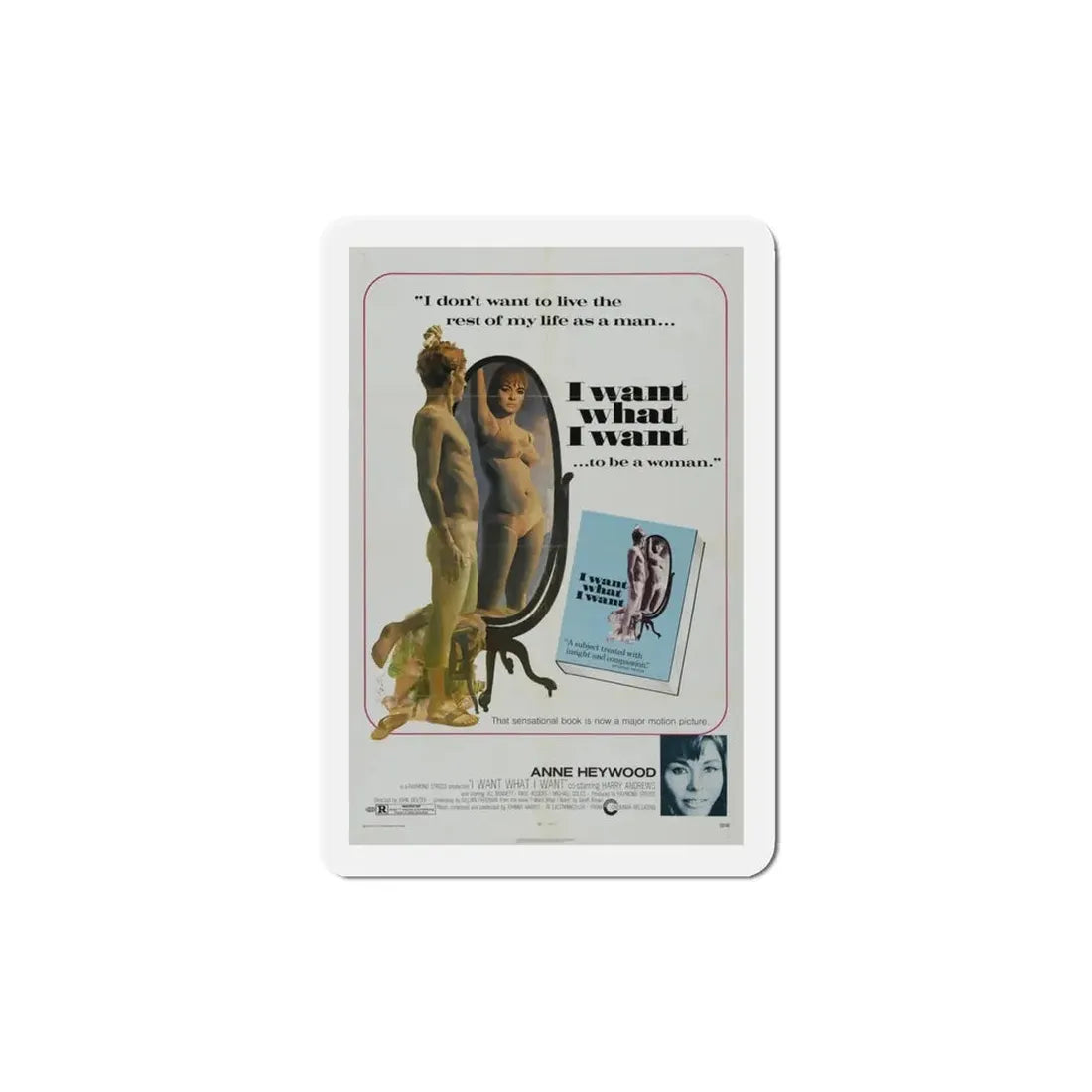 I Want What I Want 1972 Movie Poster Refrigerator Magnet - The Sticker Space