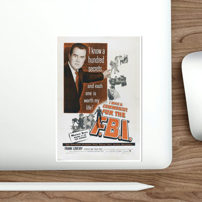 I Was a Communist for the FBI 1951 Movie Poster STICKER Vinyl Die-Cut Decal-The Sticker Space