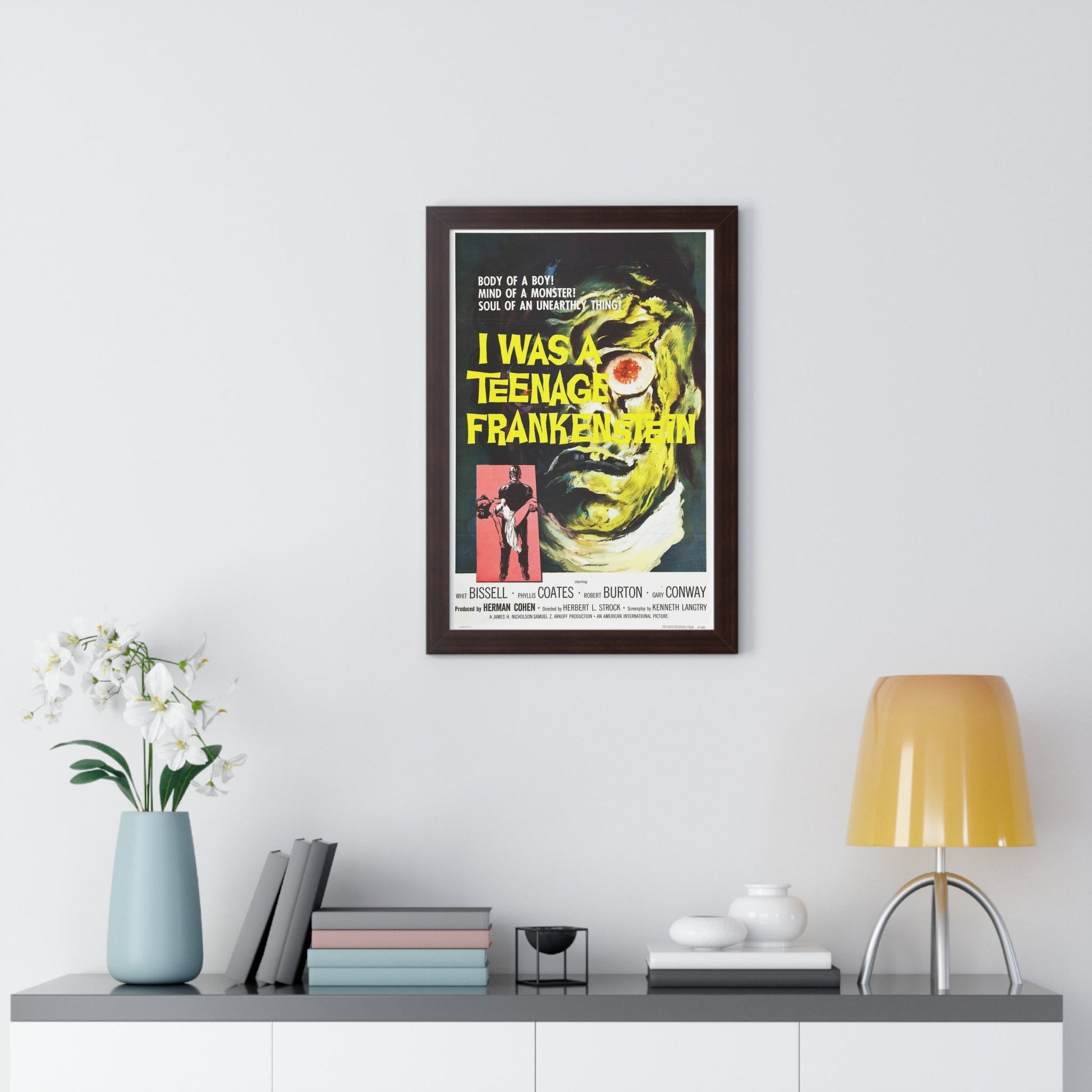 I WAS A TEENAGE FRANKENSTEIN 1957 - Framed Movie Poster-The Sticker Space