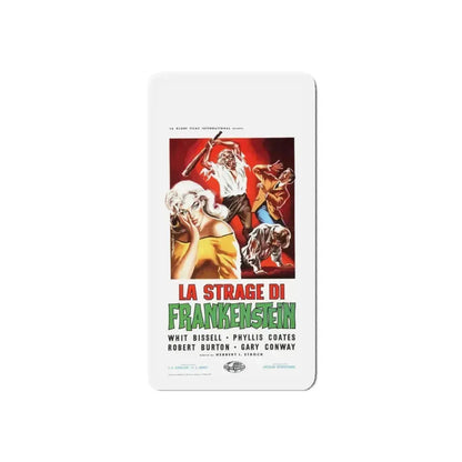 I WAS A TEENAGE FRANKENSTEIN (ITALIAN) 1957 Movie Poster - Refrigerator Magnet 4 Inch Die-Cut - The Sticker Space