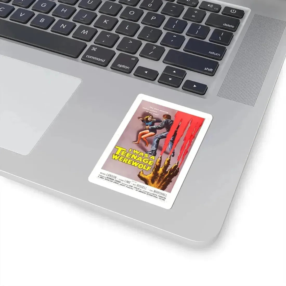 I WAS A TEENAGE WEREWOLF 1957 Movie Poster - STICKER Vinyl Kiss-Cut Decal - The Sticker Space