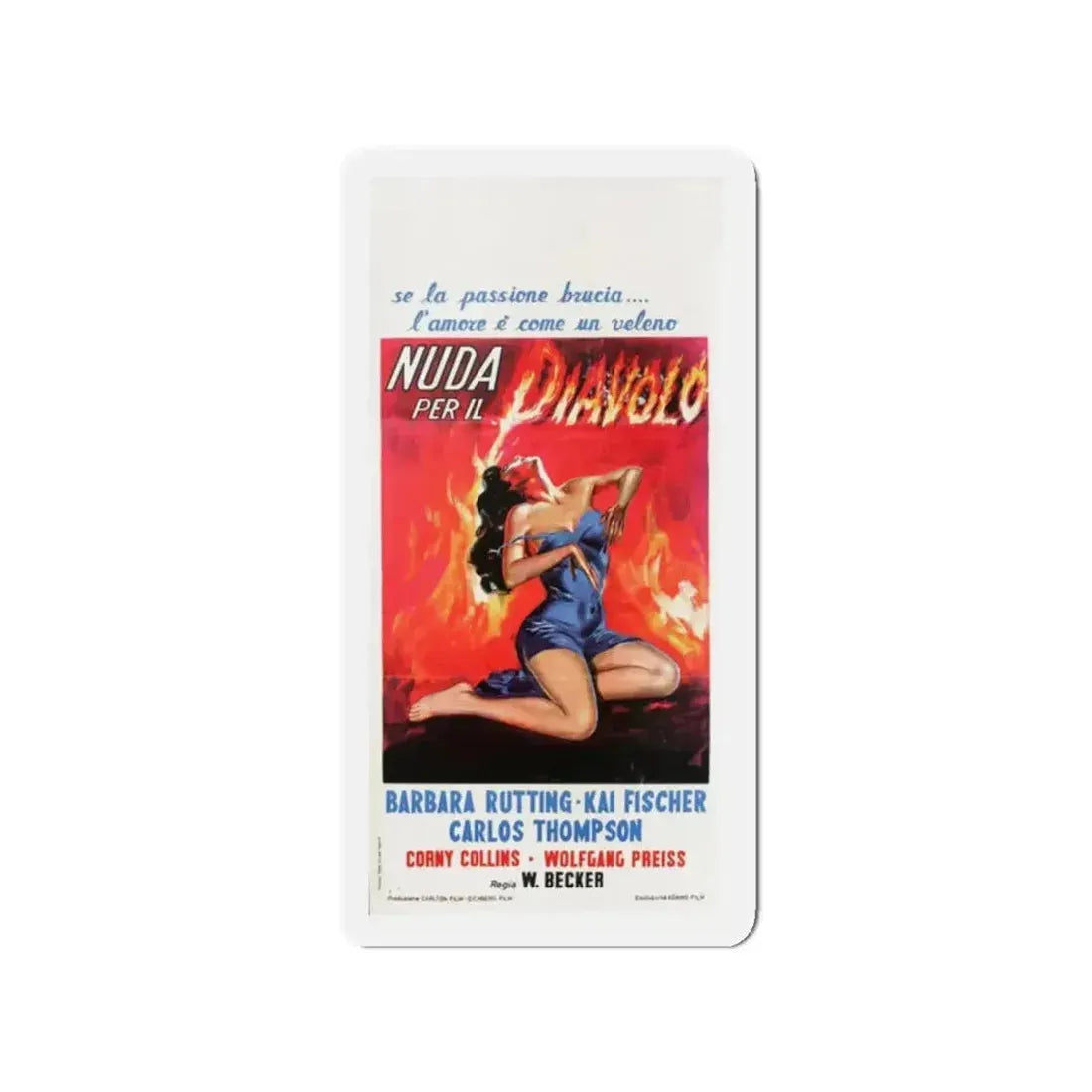 I WAS ALL HIS 1958 Movie Poster - Refrigerator Magnet - The Sticker Space