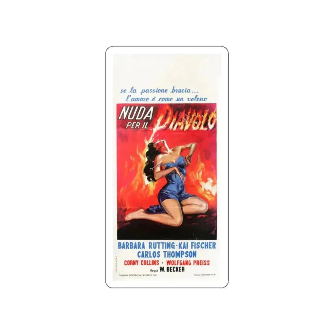 I WAS ALL HIS 1958 Movie Poster STICKER Vinyl Die-Cut Decal 2 Inch - The Sticker Space