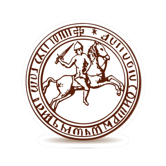 Печать Василия I Дмитриевича. Конец XIV в (Belarus) (Coat of Arms) STICKER Vinyl Kiss-Cut Decal 2 Inch White - The Sticker Space