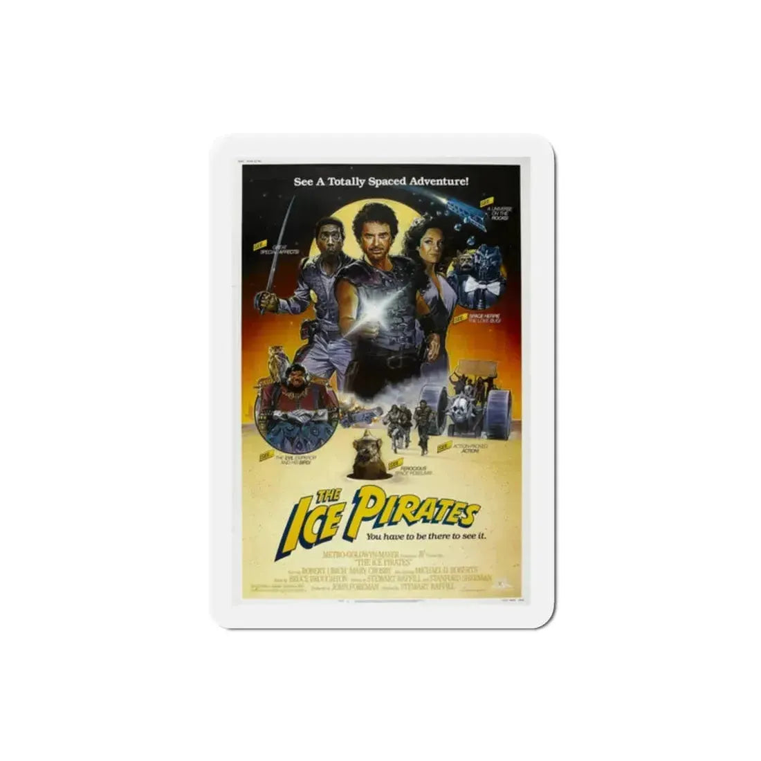 Ice Pirates 1984 Movie Poster Refrigerator Magnet 2 Inch - The Sticker Space