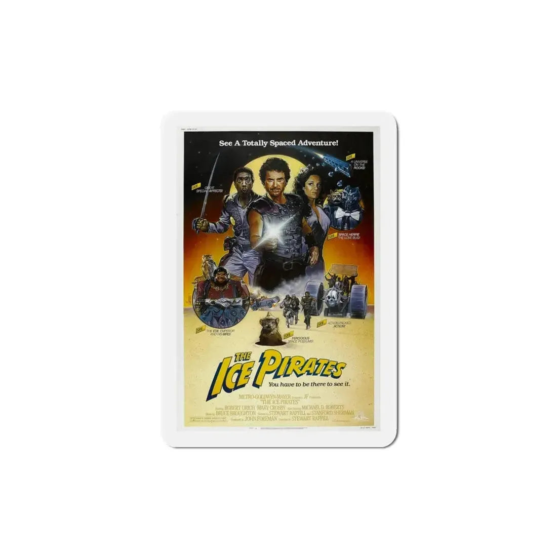 Ice Pirates 1984 Movie Poster Refrigerator Magnet 4 Inch - The Sticker Space