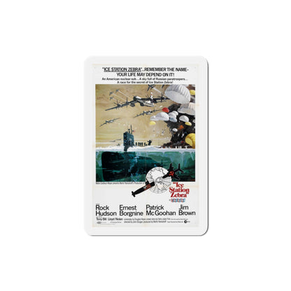 Ice Station Zebra 1968 Movie Poster Die-Cut Magnet-3 Inch-The Sticker Space