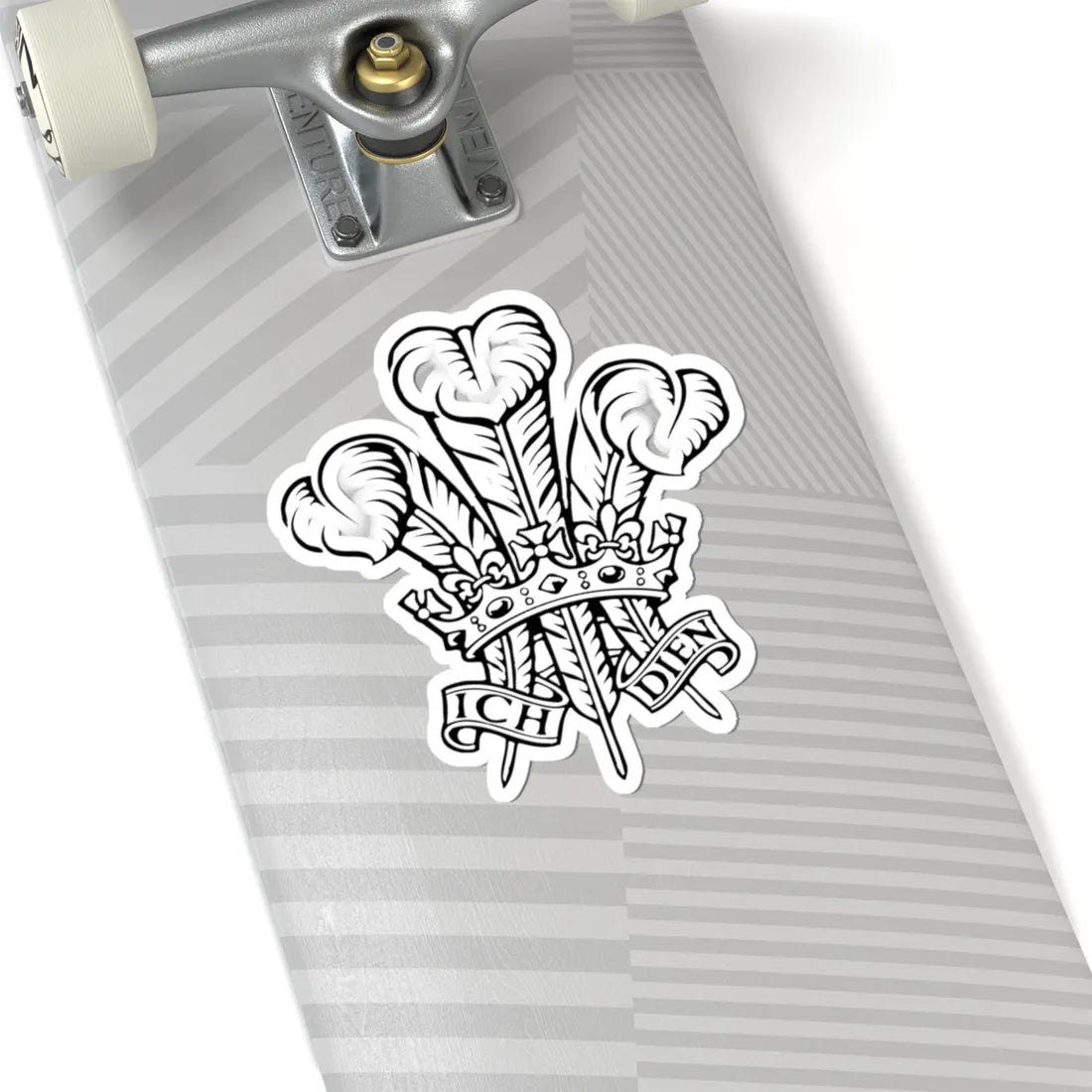 Ich dien (United Kingdom) (Coat of Arms) STICKER Vinyl Kiss-Cut Decal - The Sticker Space