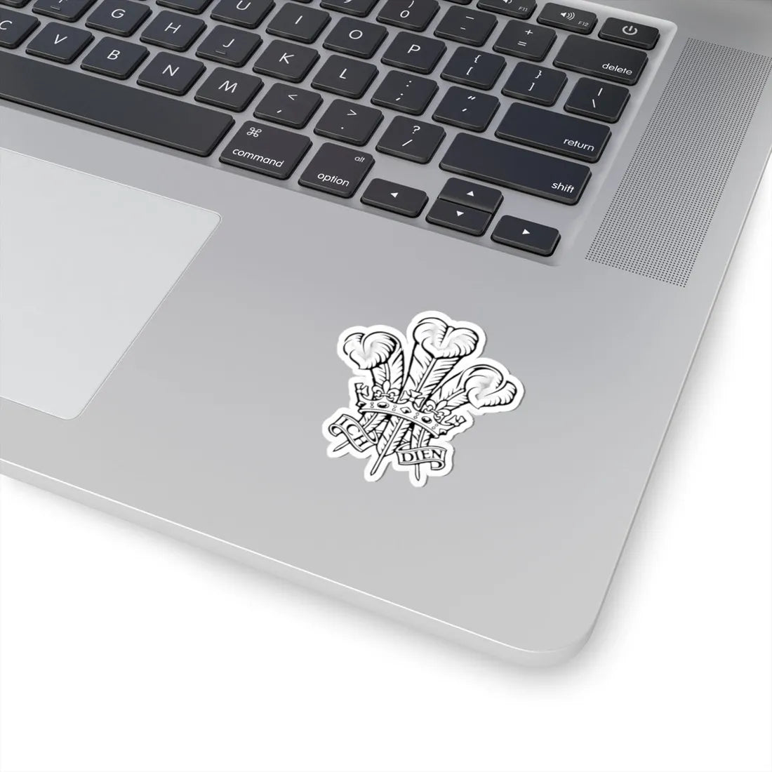 Ich dien (United Kingdom) (Coat of Arms) STICKER Vinyl Kiss-Cut Decal - The Sticker Space