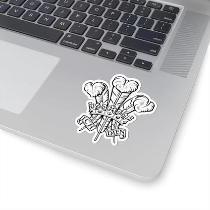 Ich dien (United Kingdom) (Coat of Arms) STICKER Vinyl Kiss-Cut Decal - The Sticker Space