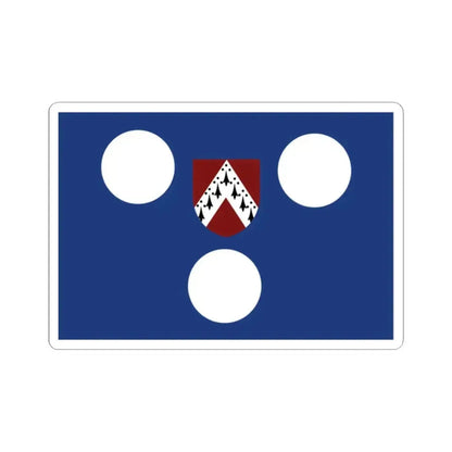 Ichtegem vlag (Belgium) STICKER Vinyl Kiss-Cut Decal 2 Inch White - The Sticker Space