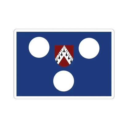 Ichtegem vlag (Belgium) STICKER Vinyl Kiss-Cut Decal 3 Inch White - The Sticker Space