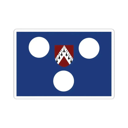 Ichtegem vlag (Belgium) STICKER Vinyl Kiss-Cut Decal 4 Inch White - The Sticker Space