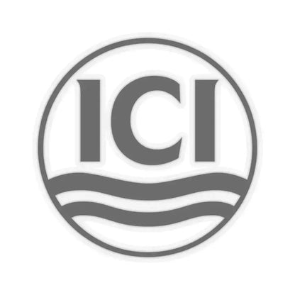 ICI (Imperial Chemical Industries) (invert) (Logo) STICKER Vinyl Kiss-Cut Decal 4 Inch Transparent - The Sticker Space