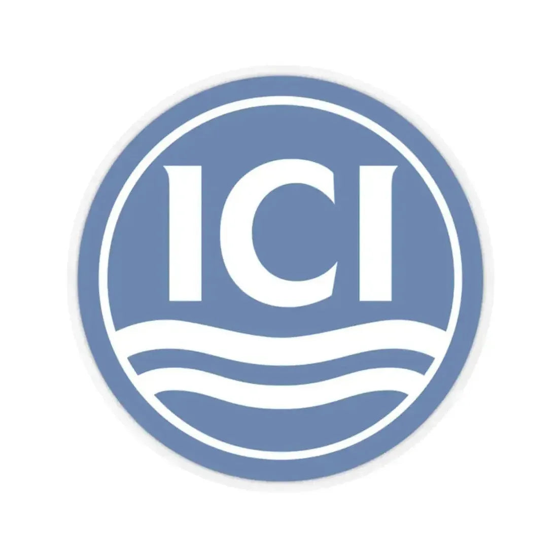 ICI (Imperial Chemical Industries) (Logo) STICKER Vinyl Kiss-Cut Decal 2 Inch Transparent - The Sticker Space