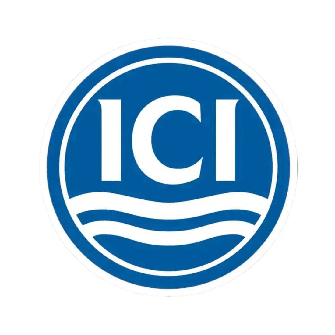 ICI (Imperial Chemical Industries) (Logo) STICKER Vinyl Kiss-Cut Decal 2 Inch White - The Sticker Space