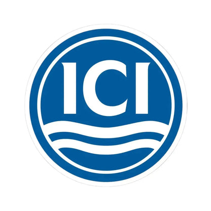 ICI (Imperial Chemical Industries) (Logo) STICKER Vinyl Kiss-Cut Decal 3 Inch White - The Sticker Space
