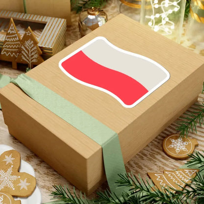 Iconol flag Poland (Poland) STICKER Vinyl Kiss-Cut Decal - The Sticker Space