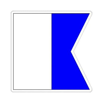 ICS Alpha (International Code of Signals) STICKER Vinyl Die-Cut Decal 2 Inch - The Sticker Space