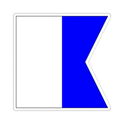 ICS Alpha (International Code of Signals) STICKER Vinyl Die-Cut Decal 2 Inch - The Sticker Space