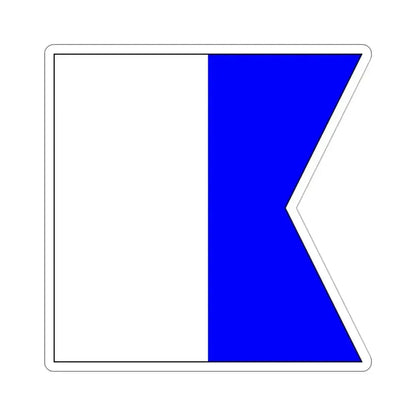 ICS Alpha (International Code of Signals) STICKER Vinyl Die-Cut Decal 3 Inch - The Sticker Space