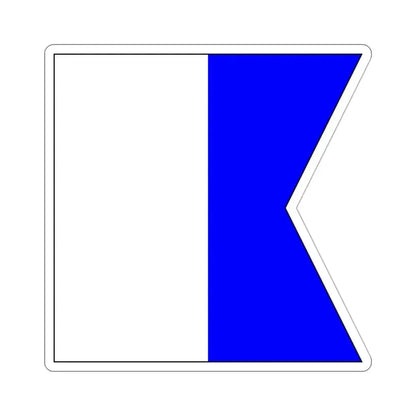 ICS Alpha (International Code of Signals) STICKER Vinyl Die-Cut Decal 3 Inch - The Sticker Space