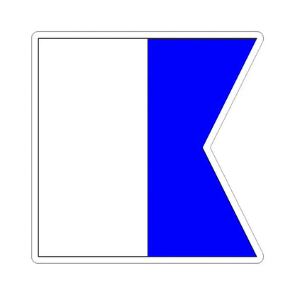 ICS Alpha (International Code of Signals) STICKER Vinyl Die-Cut Decal 4 Inch - The Sticker Space