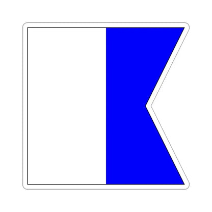 ICS Alpha (International Code of Signals) STICKER Vinyl Die-Cut Decal 5 Inch - The Sticker Space