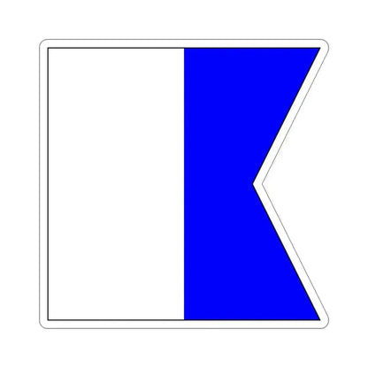 ICS Alpha (International Code of Signals) STICKER Vinyl Die-Cut Decal 6 Inch - The Sticker Space