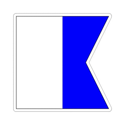 ICS Alpha (International Code of Signals) STICKER Vinyl Die-Cut Decal 6 Inch - The Sticker Space