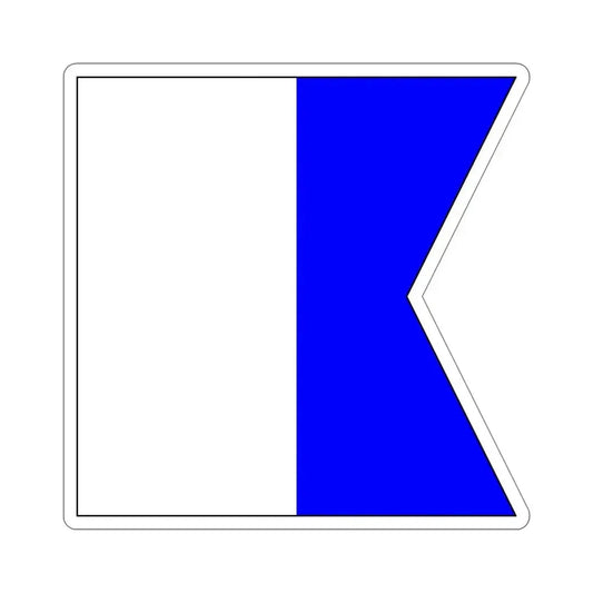 ICS Alpha (International Code of Signals) STICKER Vinyl Die-Cut Decal 6 Inch - The Sticker Space