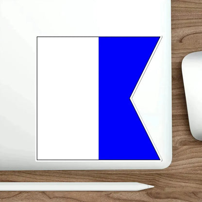 ICS Alpha (International Code of Signals) STICKER Vinyl Die-Cut Decal - The Sticker Space