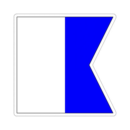 ICS Alpha (International Code of Signals) STICKER Vinyl Die-Cut Decal - The Sticker Space