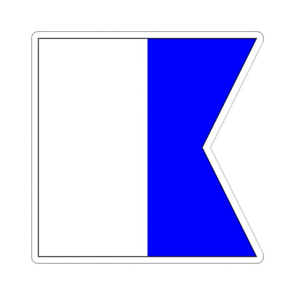 ICS Alpha (International Code of Signals) STICKER Vinyl Die-Cut Decal - The Sticker Space