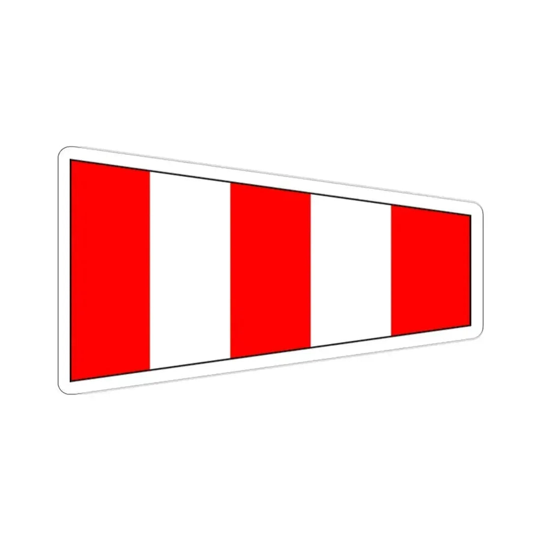 ICS Answer (International Code of Signals) STICKER Vinyl Die-Cut Decal 2 Inch - The Sticker Space