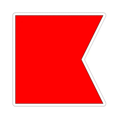 ICS Bravo (International Code of Signals) STICKER Vinyl Die-Cut Decal 2 Inch - The Sticker Space