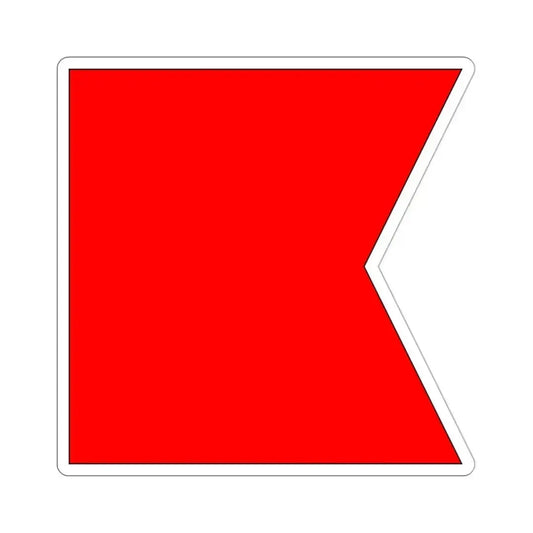 ICS Bravo (International Code of Signals) STICKER Vinyl Die-Cut Decal 3 Inch - The Sticker Space