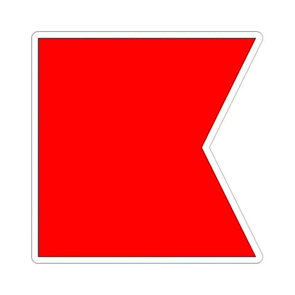 ICS Bravo (International Code of Signals) STICKER Vinyl Die-Cut Decal 3 Inch - The Sticker Space