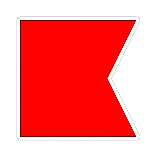ICS Bravo (International Code of Signals) STICKER Vinyl Die-Cut Decal 3 Inch - The Sticker Space