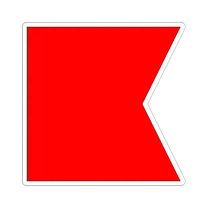 ICS Bravo (International Code of Signals) STICKER Vinyl Die-Cut Decal - The Sticker Space