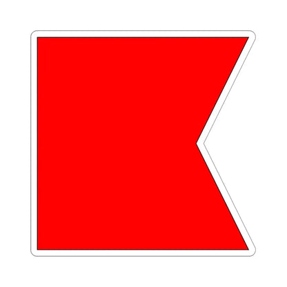 ICS Bravo (International Code of Signals) STICKER Vinyl Die-Cut Decal - The Sticker Space