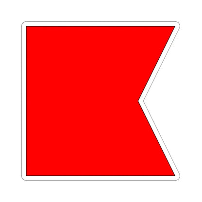 ICS Bravo (International Code of Signals) STICKER Vinyl Die-Cut Decal - The Sticker Space