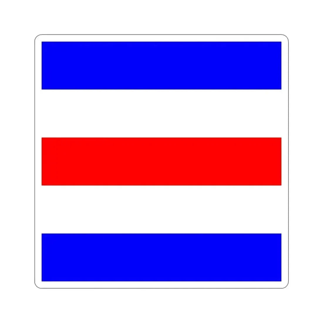 ICS Charlie (International Code of Signals) STICKER Vinyl Die-Cut Decal 2 Inch - The Sticker Space