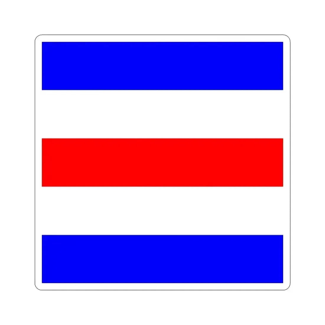 ICS Charlie (International Code of Signals) STICKER Vinyl Die-Cut Decal 3 Inch - The Sticker Space